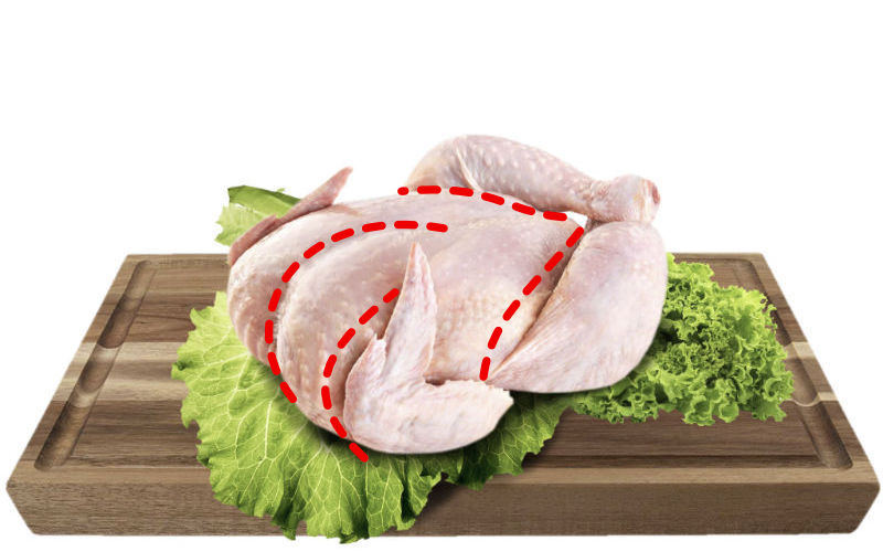 Pui fraged bio crescut pe iarba